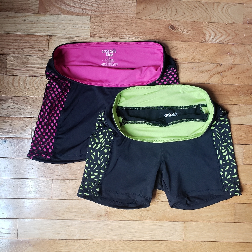 Cascade Blue 2 Piece Performance Shorts Size M